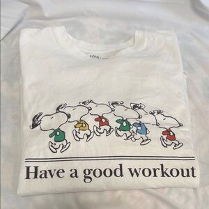 Peanuts White Uniqlo T-Shirt